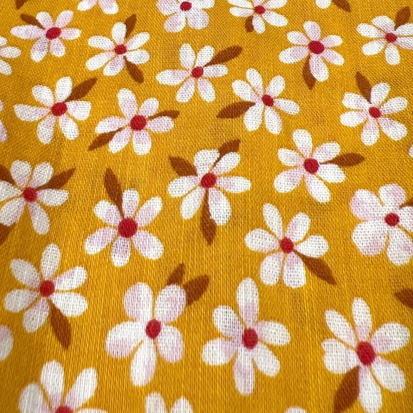 Old Navy Yellow Floral Tiered Maxi Dress Medium Boho Cottagecore Feminine EUC - Picture 8 of 10